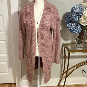 Universal thread, chunky cardigan sweater. Duster length. Size M.